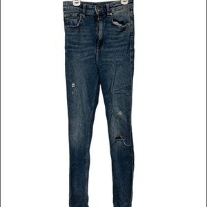 high rise skinny jeans